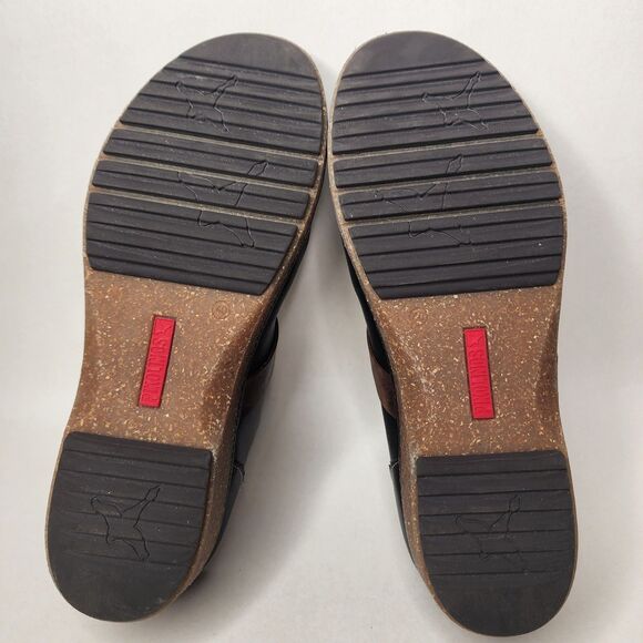 Pikolinos Granada Leather Clogs Slip On Black Size 40 US 9.5 Made In Spain - Picture 11 of 15